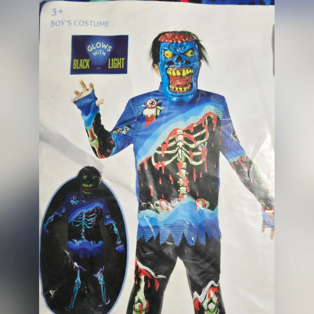 Seasons Comic Book‎ Zombie Costumes Black-Light Responsive Costumes Lg
